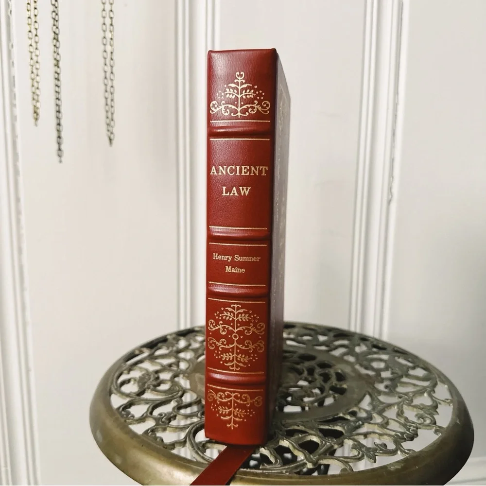 Ancient Law by Henry Sumner Maine Leather Bound Vintage Hardcover Book